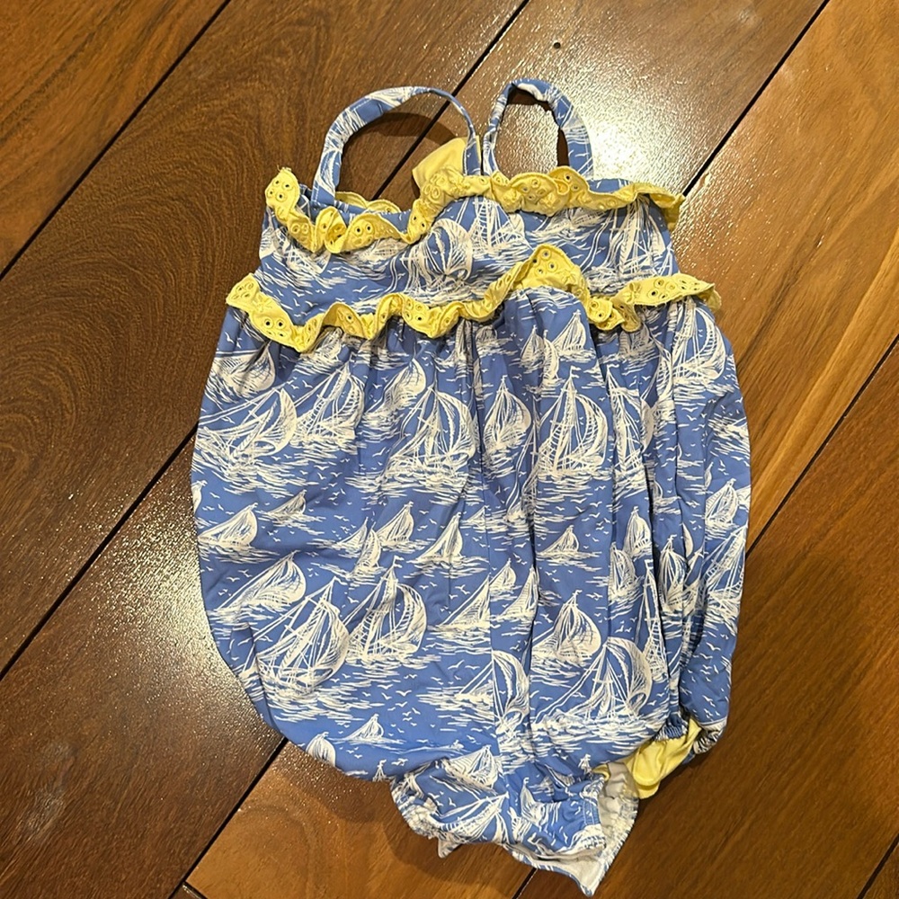 Beaufort Bonnet Girls Sailboat Swim Suit 12-18 months